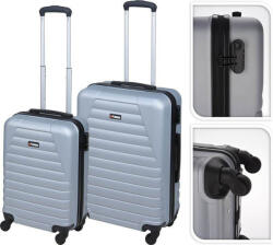 PROWORLD EXCELLENT Valistă de călătorie pe roți set de 2 PROWORLD gri KO-FB5000260 Valiza