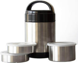 M. A. T. Group suport alimentar 11cm 3 piese inox cu ambalaj termic inox + PH