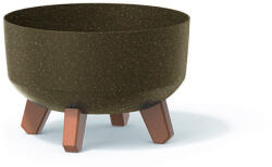 Prosperplast Ghiveci GRACIA LOW ECO WOOD 38cm cafea