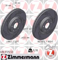 ZIMMERMANN Disc frana ZIMMERMANN 610.3725. 53 - centralcar