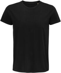 SOL'S Férfi PIONEER rövid ujjú póló organikus pamutból, SOL'S SO03565, Deep Black-2XL (so03565dbl-2xl)