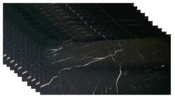  Placa de tapet x 10buc lucios, impermeabil, Autoadeziv, usor de curatat, 30×60 cm, Marmura NEAGRA