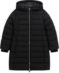 GUESS Дълго зимно яке в черно за момиче с ластици на ръкавите и качулка Guess