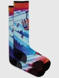 Smartwool sízokni Ski Zero Cushion Ski Day Print OTC - kék 38/41