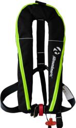 Allroundmarin Vesta de salvare autogonflabila ALLROUNDMARIN AERO 165N, negru/verde neon, CE ISO 12402-2 (785307)