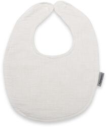 NEW BABY Bib din mușelin pentru bebeluși New Baby alb Bavata