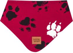 NEW BABY Eşarfa de bumbac pentru bebeluşi New Baby Paw în roz inchis M, mărime M