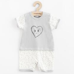 NEW BABY Salopetă de vară pentru bebeluşi New Baby Srdíčka din bumbac, mărime 80 (9-12l)