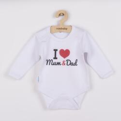 New Baby Body cu imprimare New Baby I Love Mum and Dad, mărime 62 (3-6l)