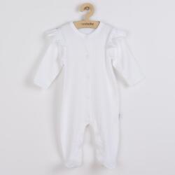 NEW BABY Salopetă de bumbac pentru bebeluşi New Baby Practical alb, fată, mărime 92 (18-24l)