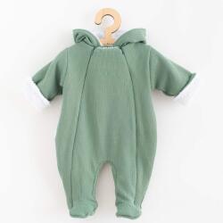NEW BABY Salopetă pentru bebeluşi cu glugă New Baby Frosty mint, mărime 68 (4-6l)