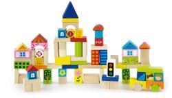 Viga Toys Bucăţi de lemn pentru copii Viga City 75 piese