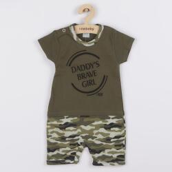 New Baby Salopetă de vară pentru nou-născuţi New Baby Army girl, mărime 68 (4-6l)