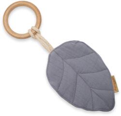 NEW BABY Zgârietuța cu frunze pentru copii New Baby Leaf gri