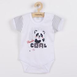 New Baby Body-uri pentru bebeluşi cu mâneci scurte New Baby Panda, mărime 80 (9-12l)