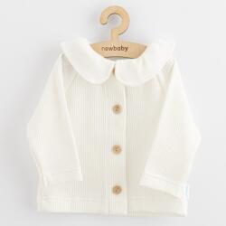 NEW BABY Geaca pentru bebeluşi cu nasturi New Baby Luxury clothing Laura albă, mărime 92 (18-24l)