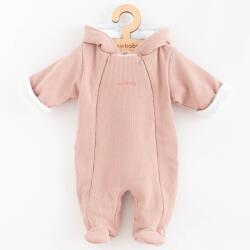 NEW BABY Salopetă pentru sugari cu glugă New Baby Frosty roz, mărime 74 (6-9lr)