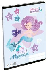 Lizzy Card Mermaid Sweet A5 20-32 lapos sima füzet (20834)