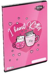 Lizzy Card Kittok Heart Kitty A4 40 lapos sima füzet (21109)