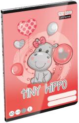 Lizzy Card Tiny Hippo A5 14-32 lapos I. osztályos vonalas füzet (20794)