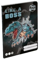 Lizzy Card Dino Cool Boss A5 20-32 lapos sima füzet (20827)