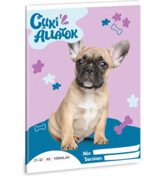 Ars Una Cuki-Francia Bulldog A5 21-32 lapos vonalas füzet (53624260)