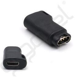 Silverline Töltő adapter (microUSB aljzat - Garmin) FEKETE