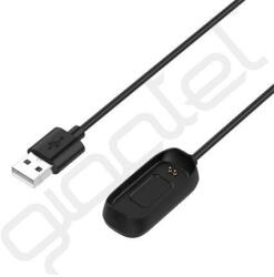 Silverline USB töltő (mágneses csatlakozás, okosóra töltés, 100cm) FEKETE