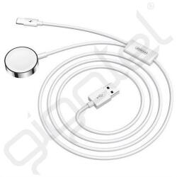JOYROOM töltőkábel 2in1 (USB - lightning/Apple Watch töltő, wireless, 3A, gyorstöltő, 150cm) FEHÉR