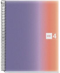 Miquelrius Aurora Provence A4 4x30 lapos PP vonalas spirálfüzet (A15294A981)