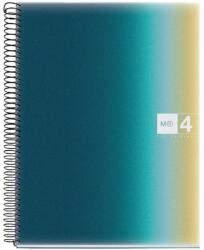 Miquelrius Aurora Iceland A4 4x30 lapos PP kockás spirálfüzet (A15294A187)