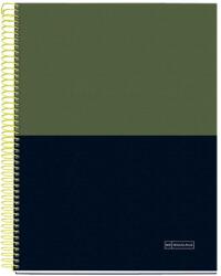 Miquelrius Rider Green A4 4x35 lapos kockás spirálfüzet (A15295RG87)