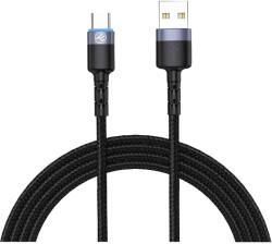 Tellur Data cable, USB to Type-C, Nylon Braided, 2m, Black (TLL155332)