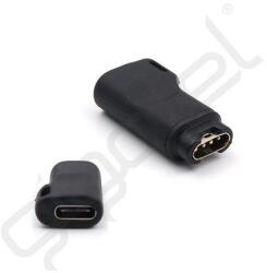 Silverline Töltő adapter (Type-C aljzat - Garmin) FEKETE