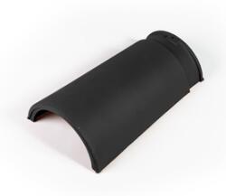 Tondach-Wienerberger Tondach sajtolt sima XXL gerinccserép FusionProtect antracit (rögzítőkapoccsal) (041225)