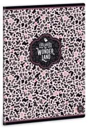 Ars Una Wonderland Ghost Pink A5 40 lapos extra kapcsos négyzethálós füzet (93149433)