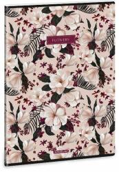 Ars Una Flowery Pink A4 40 lapos extra kapcsos kockás füzet (53123756)