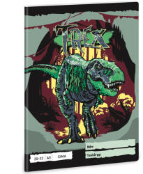 Ars Una T-Rex A5 20-32 lapos sima füzet (53613462)