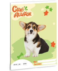Ars Una Cuki-Welsh Corgi A5 20-32 lapos sima füzet (53614322)