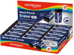 Keyroad Radír 30 db/display Tec Black fekete (54294)