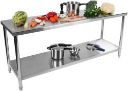 Royal Catering Rozsdamentes acél munkaasztal - ECO - 200 x 60 cm - 160 kg - Royal Catering (RCAT-200/60-NW)
