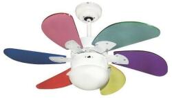 EUROLAMP Ventilator de tavan 1xE27/70W/230V d. 90 cm colorat + telecomandă (EU0147)
