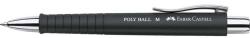 Faber-Castell Pix cu bilă, 0, 7 mm, boton de apăsare, peniță neagră, FABER-CASTELL "Poly Ball", albastru 241199 (241199)