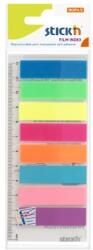 STICK N Marcaj lateral autoadeziv STICKN 45x12mm plastic neon mix 8x25 coli 21345 (21345)