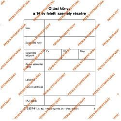  Formularul C. 3337-11 "Carnet de vaccinare pentru persoanele cu vârsta peste 14 ani (C.3337-11)