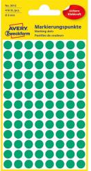 AVERY 3012 8mm 416pcs marker verde (3012)