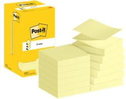 3M POSTIT Bloc de notițe autocolante, "Z", 76x76 mm, 12x100 de coli, 3M POSTIT, galben canar 7100290167 (7100290167)