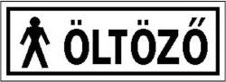 Gungl Dekor Autocolant Vestiar bărbați alb "A" 200 / 510 (200 / 510)