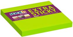 STICK N Bloc de notițe autocolante STICKN extra puternic 76x76mm verde neon 90 de coli 21672 (21672)