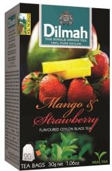 Dilmah Fekete tea DILMAH Mango & Strawberry 20 filtru/doboz